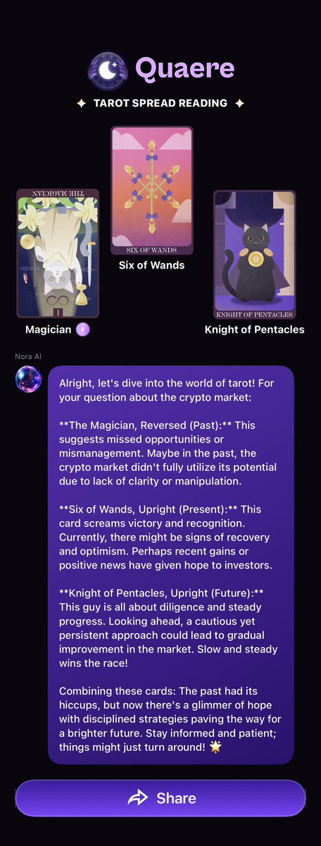 Are you pessimistic about the current market?
 “What are the Crypto trends in the second half of 2024? ”

Let’s see what the tarot cards tell.