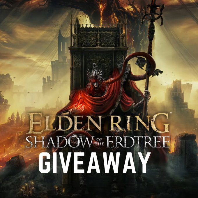 Huberticus_'s tweet photo. 📣ANNOUNCEMENT📷 Elden Ring Shadow of the Erdtree is dropping in just a few more days &amp; to celebrate, I’m giving 6 DLC CODES away!

To enter: 
✅Follow📷
✅@BandaiNamcoUS
✅Like &amp; RT commenting your fav Elden Ring Boss 
 
Winner will be selected in 2 days.  All regions eligible💯 https://t.co/tjjDm8XIAH