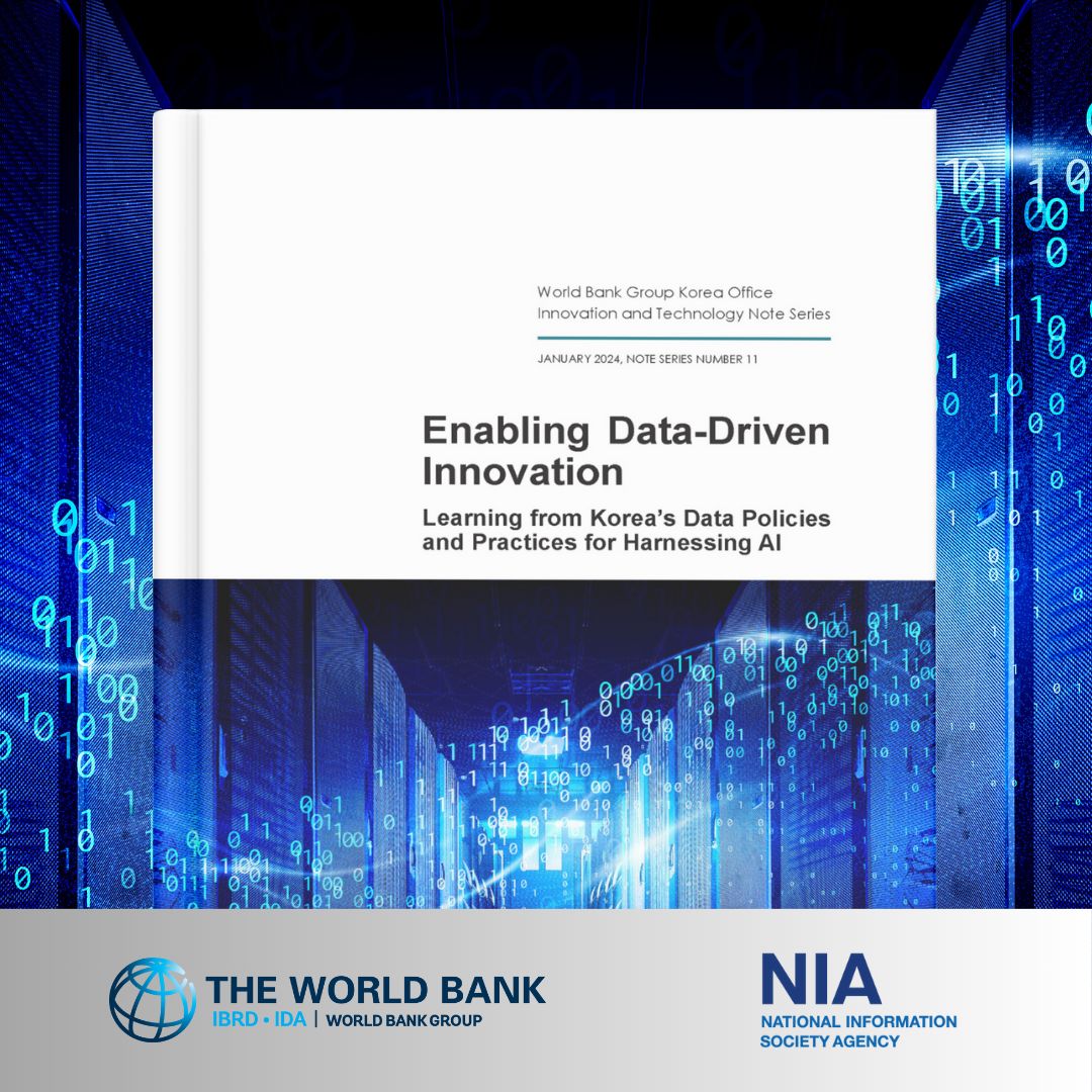 Explore how #Korea🇰🇷 is moving ahead in data-driven innovation. 

This report dives into Korea's data policies and practices for harnessing #AI. 

Download it now: wrld.bg/HQsj50QvyYF