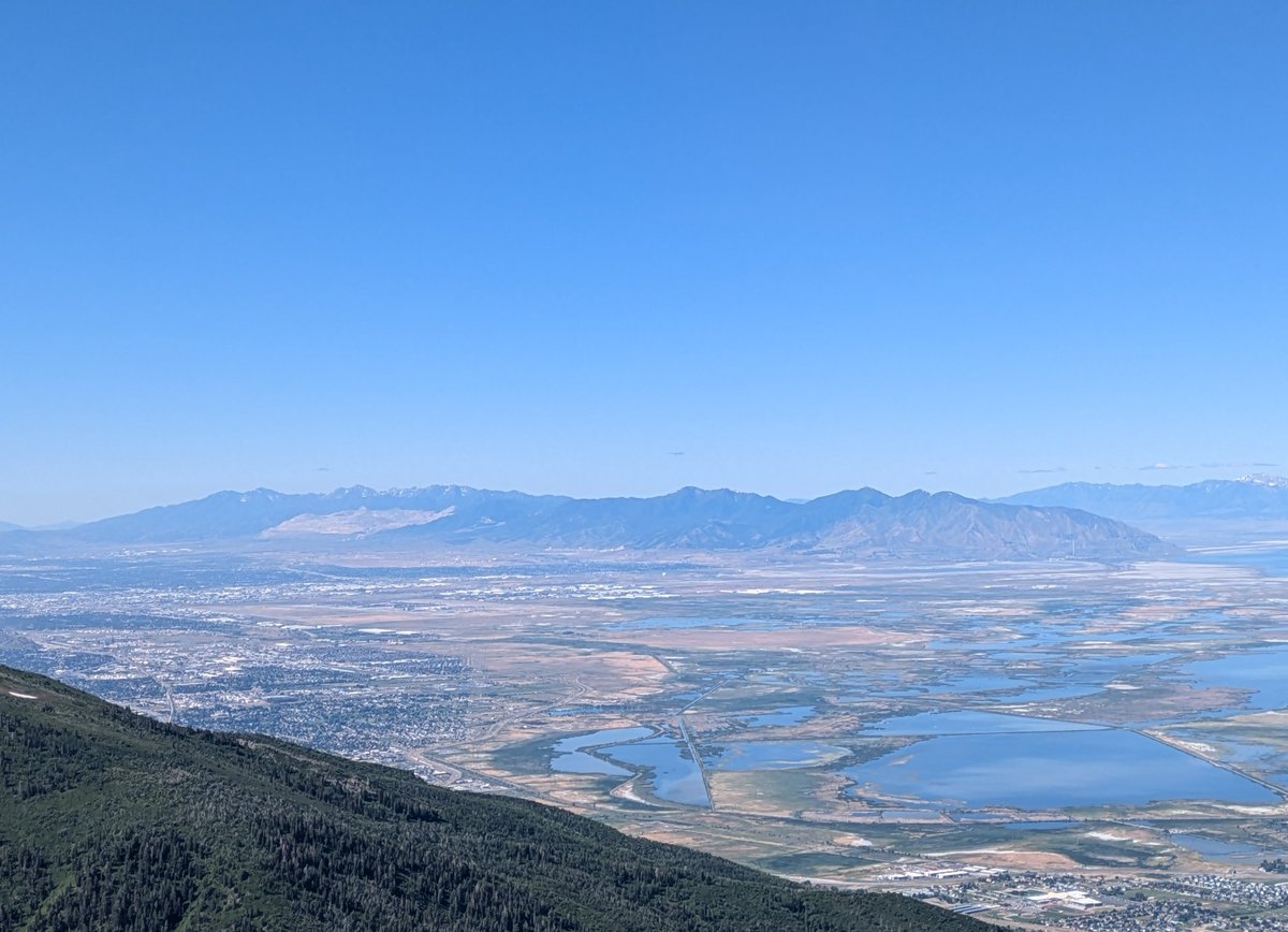 A beautiful view of the Oquirrhs from Francis Peak in Davis County.