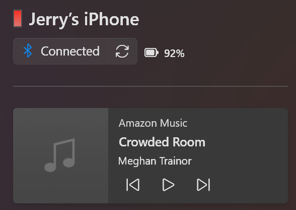 Barnacules's tweet image. Hey @JenMsft if you know the people who created Phone Link could you ask them to give an option to pipe all device audio through PhoneLink over BlueTooth and not just when a phone call is made? I want to listen to my tunes playing through PC speakers! 👍 #FeatureRequest