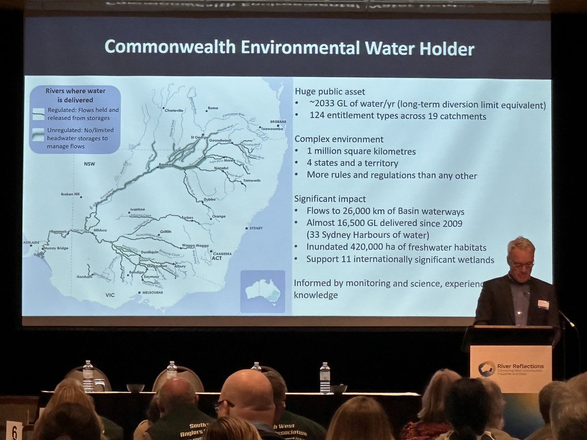 nswirrigators's tweet photo. MDBA #riverreflections ⁦⁦@theCEWH⁩ highlighting substantial environmental gains thanks to 3000 GL already recovered under Basin Plan &amp; earlier reforms. It’s not the environmental failure many in the peanut gallery want you to believe #auspol ⁦⁦@tanya_plibersek⁩ https://t.co/xFqnjzHUuT