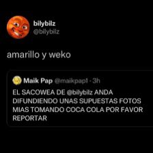 nietowo35's tweet photo. @Guaton_10 No olvidar cualquier tweet de bili y mail por favor podria estar en el top 10 quizas https://t.co/mQlxuMiFLS