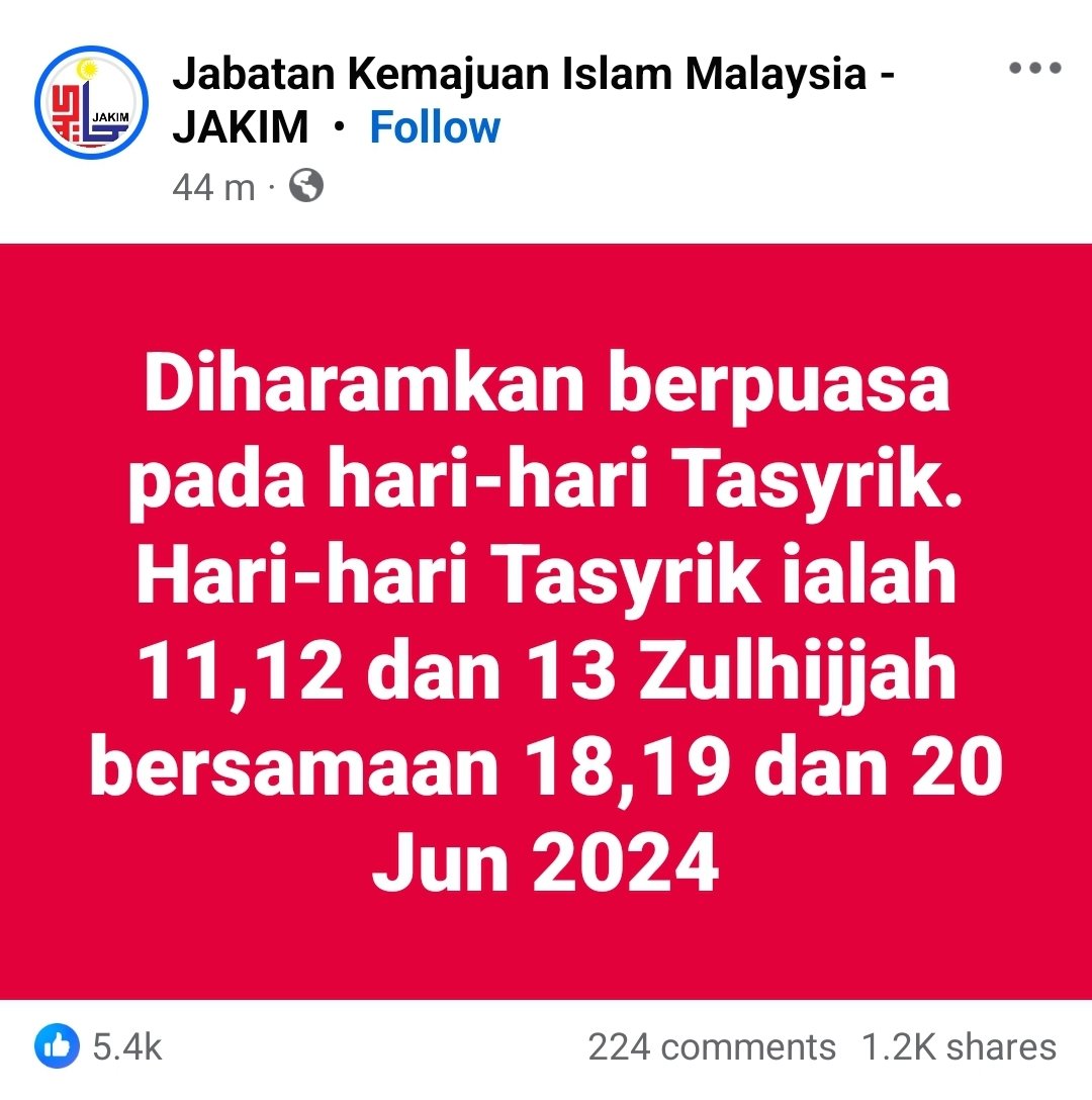 ZacZakirin13's tweet photo. Salam @suria_malaysia,

Dah tersebar satu video tentang Hukum Puasa pada hari Tasyrik dari Suria FM, dan dijawab oleh Don Daniyal bahawa boleh berpuasa pd hari tersebut. 

Sedangkan JAKIM dan para ustaz yg lain sudah menjawab ttg hukum haram puasa hari tersebut. Sudah-sudahlah orang media dengan Don ni. Lepas 1 isu, then 1 isu timbul.