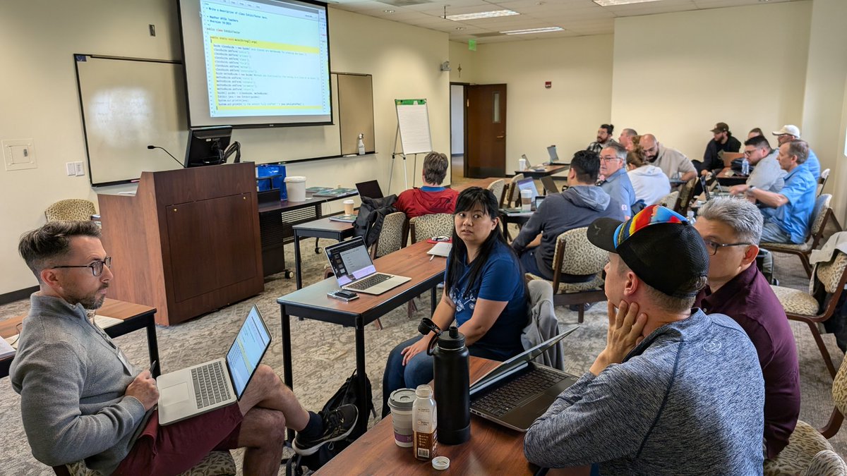 kickrg's tweet image. Working with an incredibly talented, motivated group of CS educators is a true pleasure! #APbyTheSea @CSforALL @csteachersorg @CSTAGLA @a2zk12cs @CSForIL @cs4allcps #CooperativeLearning #UDL #APCSA @CollegeBoard