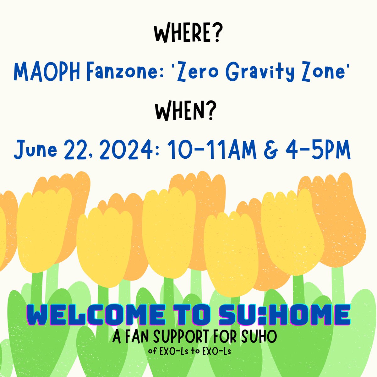 kaethrihnaenee's tweet photo. SUHO <SU:HOME> IN MANILA
GROUP FAN SUPPORT FOR SUHO

💛 LIGHTED YELLOW TULIPS 2.0 💛

Lets make Araneta shine with a field of lighted Yellow Tulips 🌷🌷

🌷 strictly 1:1 (claim stubs will be given)
🌷 show your ticket on dday
🌷 mbf for updates; like &amp; rt to spread

See you 🐰🩵 https://t.co/b1tQyhMzYo