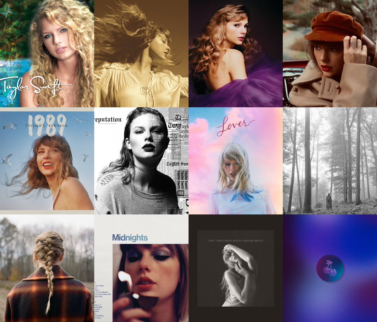 PopBase's tweet image. In honor of Taylor Swift debuting 18 years ago today, what is your favorite album?