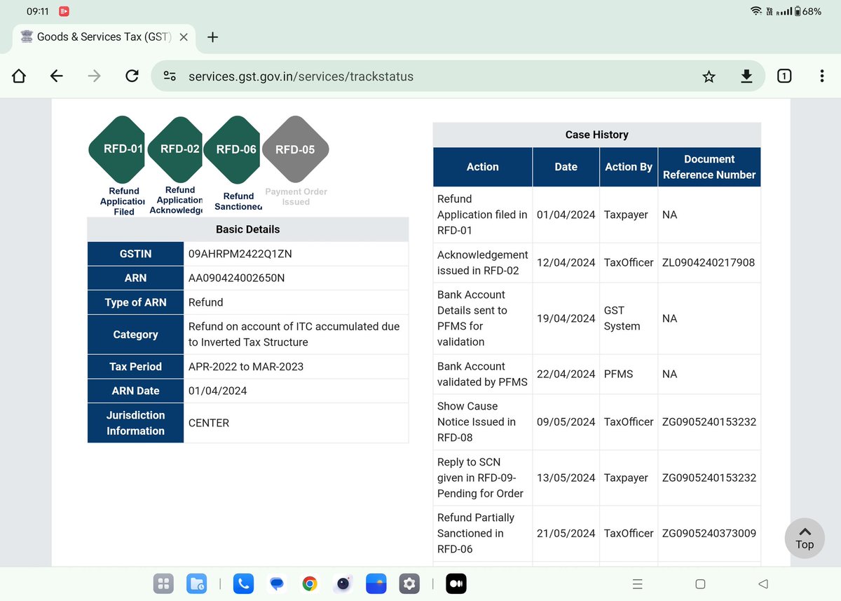 taxguruonline's tweet photo. @Infosys_GSTN @cbic_india @FinMinIndia @CGSTGhaziabad @cgstcusmeerut after four weeks of sanctioning of refund no disbursal??? https://t.co/ohlDDKcYdD