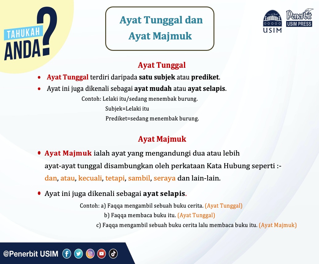 Perkongsian daripada Seksyen Editorial Penerbit USIM.