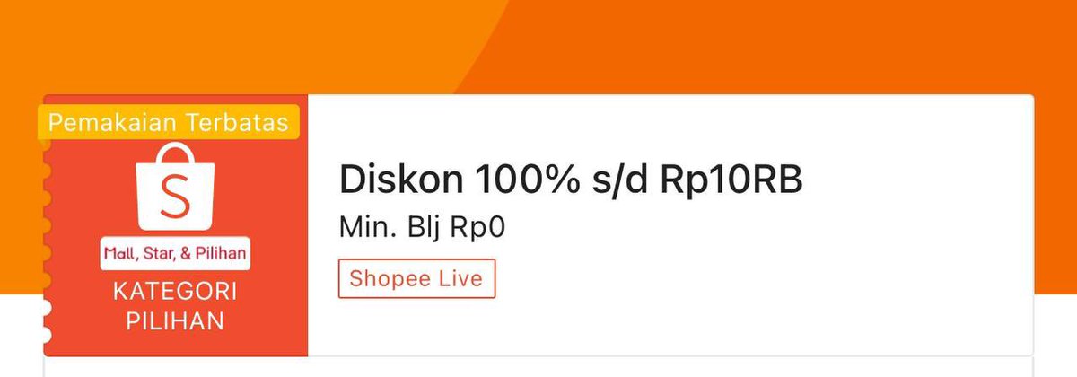 berburusales's tweet photo. Shopee Live Diskon Kilat 100% s/d 10RB
⏰ 12:00 WIB

*Kuota Terbatas
https://t.co/eSrPmeA0vV https://t.co/kyl2kpewFo