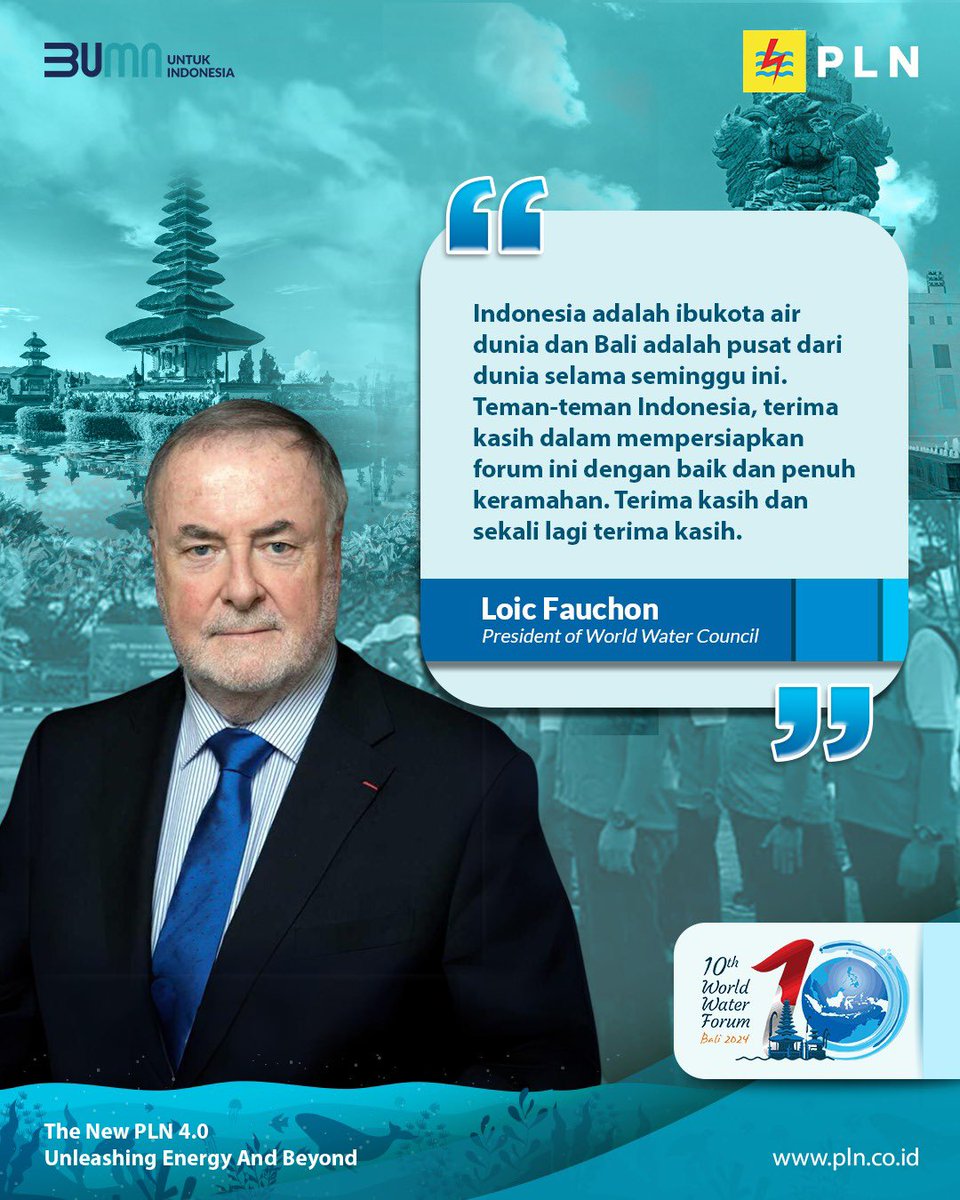 jandwi's tweet photo. #PLNSukseskanWWFBali #KTTWWF2024 
#PLNSiagaIdulFitri1445H
#MudikAsyikPLN2024 #PakaiMolisMakinAsyik #PLNMobileProliga2024 #JakartaElectricPLN
#PLN #PLNUntukIndonesia #AcceleratingRenewableEnergy https://t.co/M4DH6bQSAI