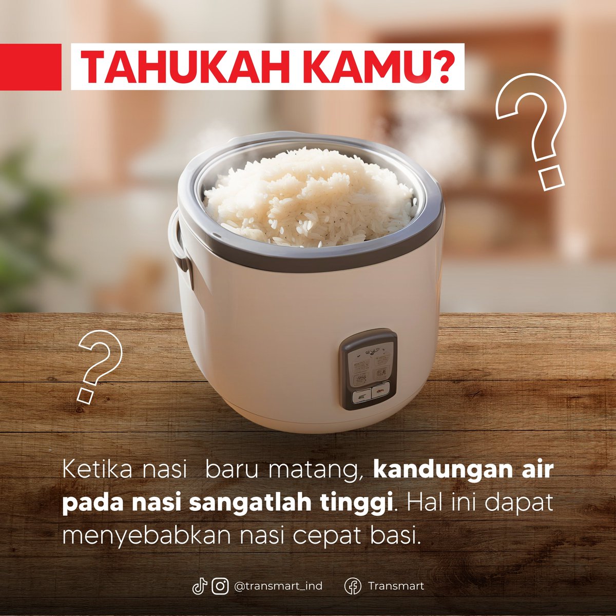 Transmart_IND's tweet photo. Happy Lunch #SahabatTransmart!!
Makan siang ini Kalian pakai lauk apa nih?? Pastinya ga afdol kalo gak pake nasi kan yaw ^^
TTapii, kalo nasi itu, suka cepet basi gak siiieee 😭😭
Maka dari itu, cuss ikutin tips dari #TransMin berikut ini: https://t.co/sCUtT1Wr48