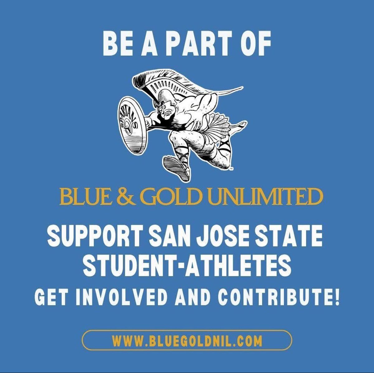 I’m proud to be a blue &amp; gold unlimited student-athlete. Check out bluegoldnil.com to learn how you can help support.