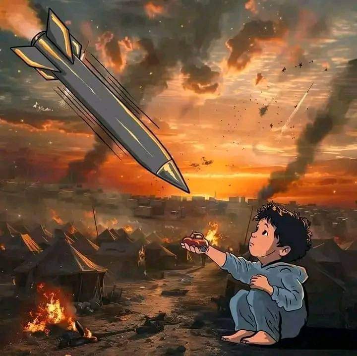 خدا کیلئے
سوشل میڈیا پر فلسطین کیلئے آواز اٹھائی ورنہ قیامت کے دن اللّہ تعالیٰ ہم سے بھی پوچھیں گے۔💔 😢 😭