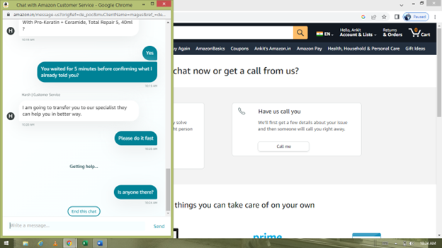 sethiankit30's tweet photo. I ordered L'Oreal serum &amp; other stuff from Amazon Fresh, but serum is missing. After a rude agent on chat and no callbacks after my repeated requests, I tried again today &amp;this is how they act. Stop ordering from them, they are now cheating Indians. @amazonIN #amazonfresh #amazon https://t.co/gthsOVjcIt