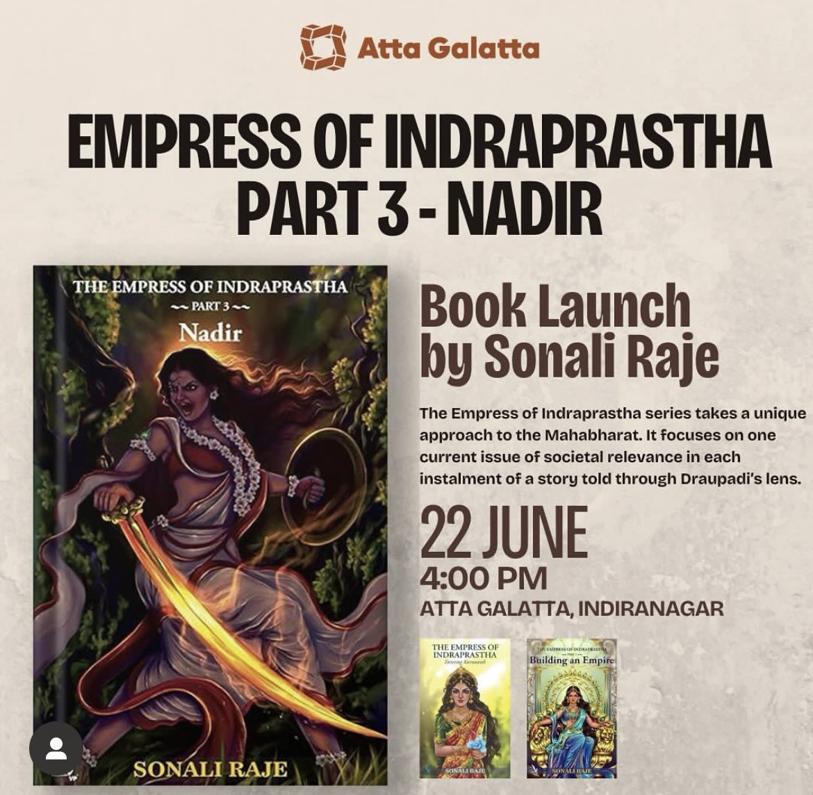 Sonali Raje (@sonali_eoi) on Twitter photo #Mahabharat #Draupadi #Panchali #TheEmpressofIndraprastha #Mahabharat #Draupadi #Panchali #TheEmpressofIndraprastha