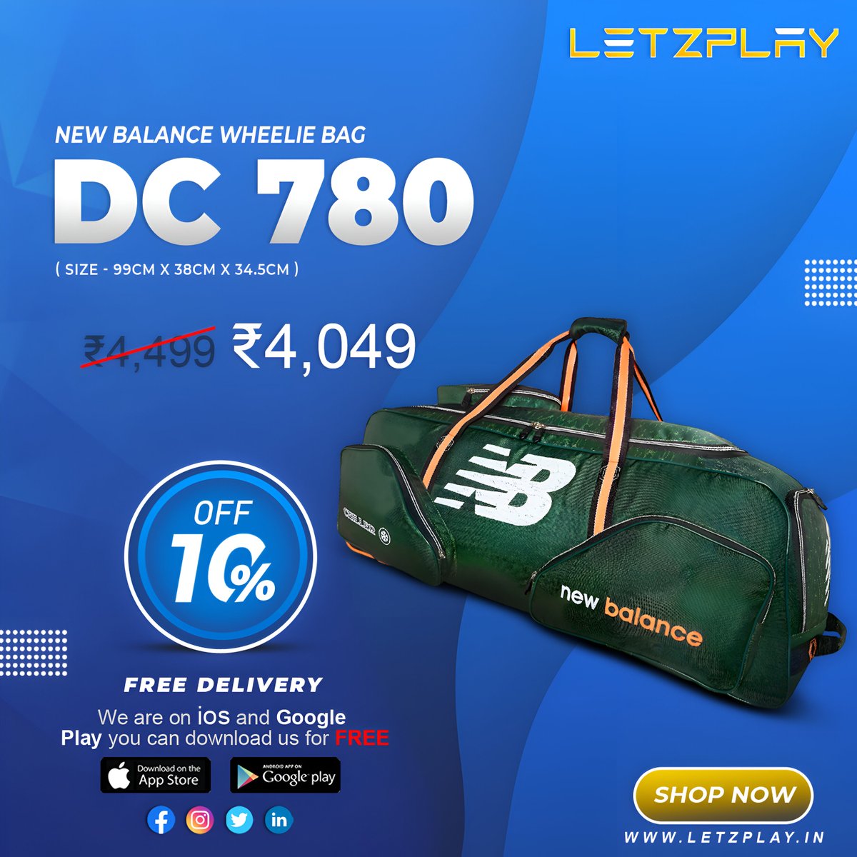 itletzplay's tweet photo. New Balance Cricket Kit Bags at the best price online only at -https://t.co/WiltTsSbRs

Free Shipping.
Original Brand Product.
Upto 60% Discount.
Redeem Super Coin on your Next Purchase.

Install Our Android App today!
https://t.co/KAFE5aUOz7

#sports #kitbags #cricketbags https://t.co/qHqSVBhztj