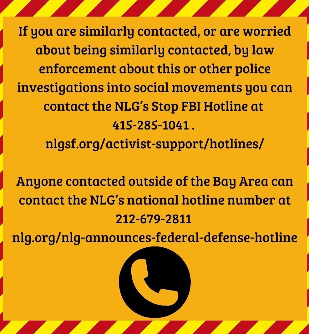 BAY AREA - On June 17, police raided at least one home in west Oakland. The raid was a joint operation by local police &amp; the Feds - SF Sheriffs, OPD, ATF, FBI, and UC Police.

It’s shut the fuck up Friday everyday! NEVER TALK TO THE POLICE!!

Know your rights and FUCK THE PIGS!