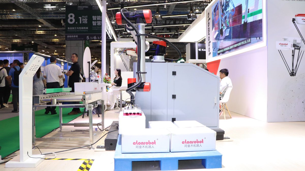 AtomRobots's tweet image. Atomrobot at Propak Shanghai, welcome to visit us at 8.1 E40 NECC Shanghai China 
#propak #casepacking #palletizing