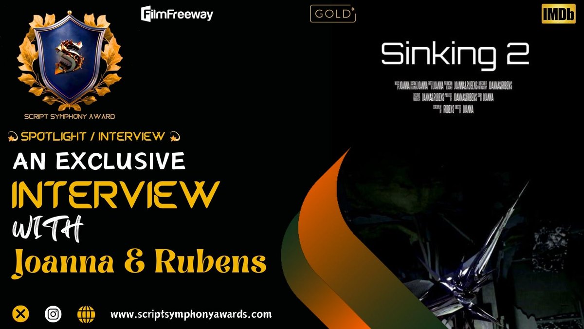 ScriptSaward's tweet image. We had the pleasure of speaking with award-winning director and artist duo, Joanna &amp;amp; Rubens, about their remarkable collaboration on &quot;Sinking 2.&quot;

Read the full interview here: scriptsymphonyawards.com/sinking-2-inte…

👉 Share to inspire others!

#SpotlightInterview #SSA #sinking2
