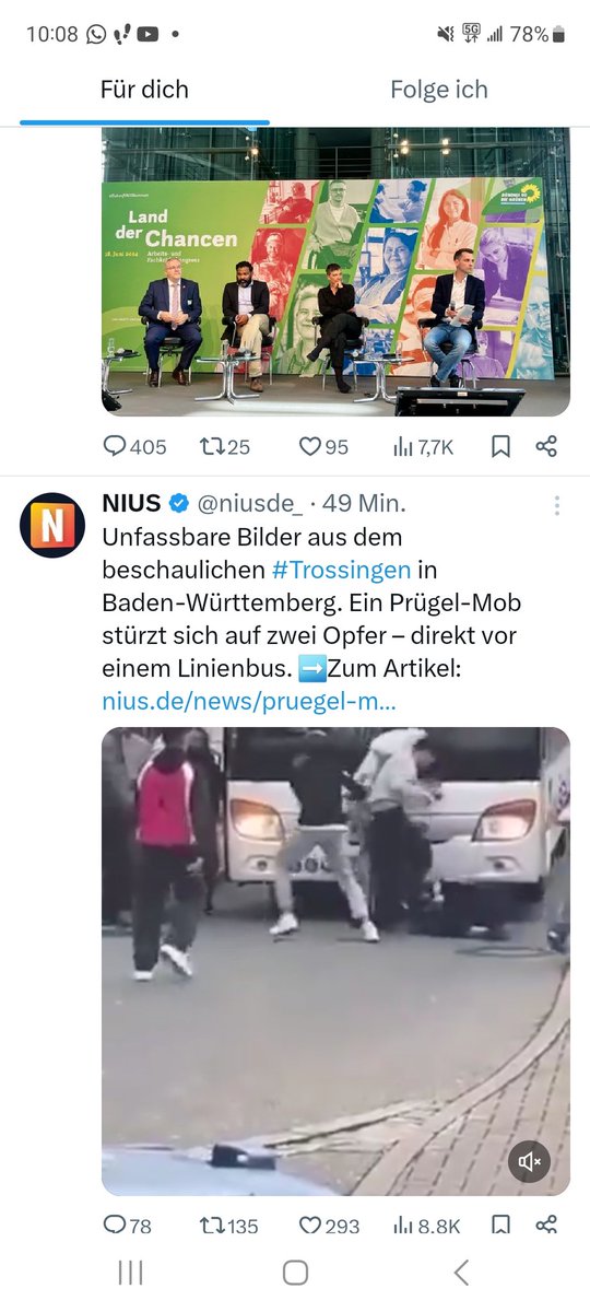 Zwei Meldungen, die ich gerade direkt untereinander angezeigt bekommen habe...