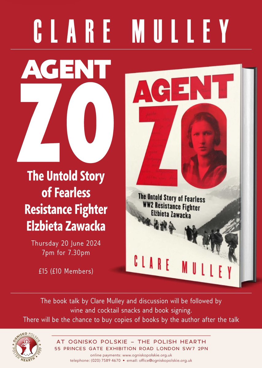 clare mulley (@claremulley) on Twitter photo 20 June, tomorrow eve, my fella the sculptor @wolter_ian is talking his #kindertransport memorial at the <a href="/wienerlibrary/">The Wiener Holocaust Library</a>…
& I am talking abt #AgentZo at <a href="/ognisko_polskie/">Ognisko Polskie</a>. 
Spoilt for choice Londoners! 20 June, tomorrow eve, my fella the sculptor @wolter_ian is talking his #kindertransport memorial at the <a href="/wienerlibrary/">The Wiener Holocaust Library</a>…
& I am talking abt #AgentZo at <a href="/ognisko_polskie/">Ognisko Polskie</a>. 
Spoilt for choice Londoners!