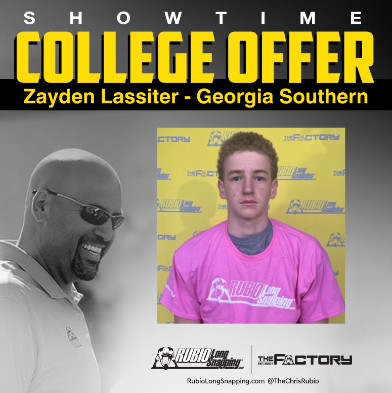 TheChrisRubio's tweet photo. SHOWTIME!!!

Rubio Long Snapper Zayden Lassiter (GA, 2027) has picked up an offer to...

https://t.co/LUpaQEiqvL

#RubioFamily | #ToeTheLine https://t.co/fmPM22Vnu0