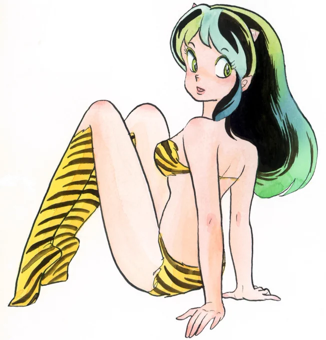 【キャラクター小話】ラム自分の中では最高のデザイン。最初ゲストのつもりだったキャラが、結果的にヒロインになって、それはそれでとてもよかった。いまだに皆さんが「あ、ラムちゃんだ」と分かってくれるのが嬉しいです。ラムは孝行娘です。 