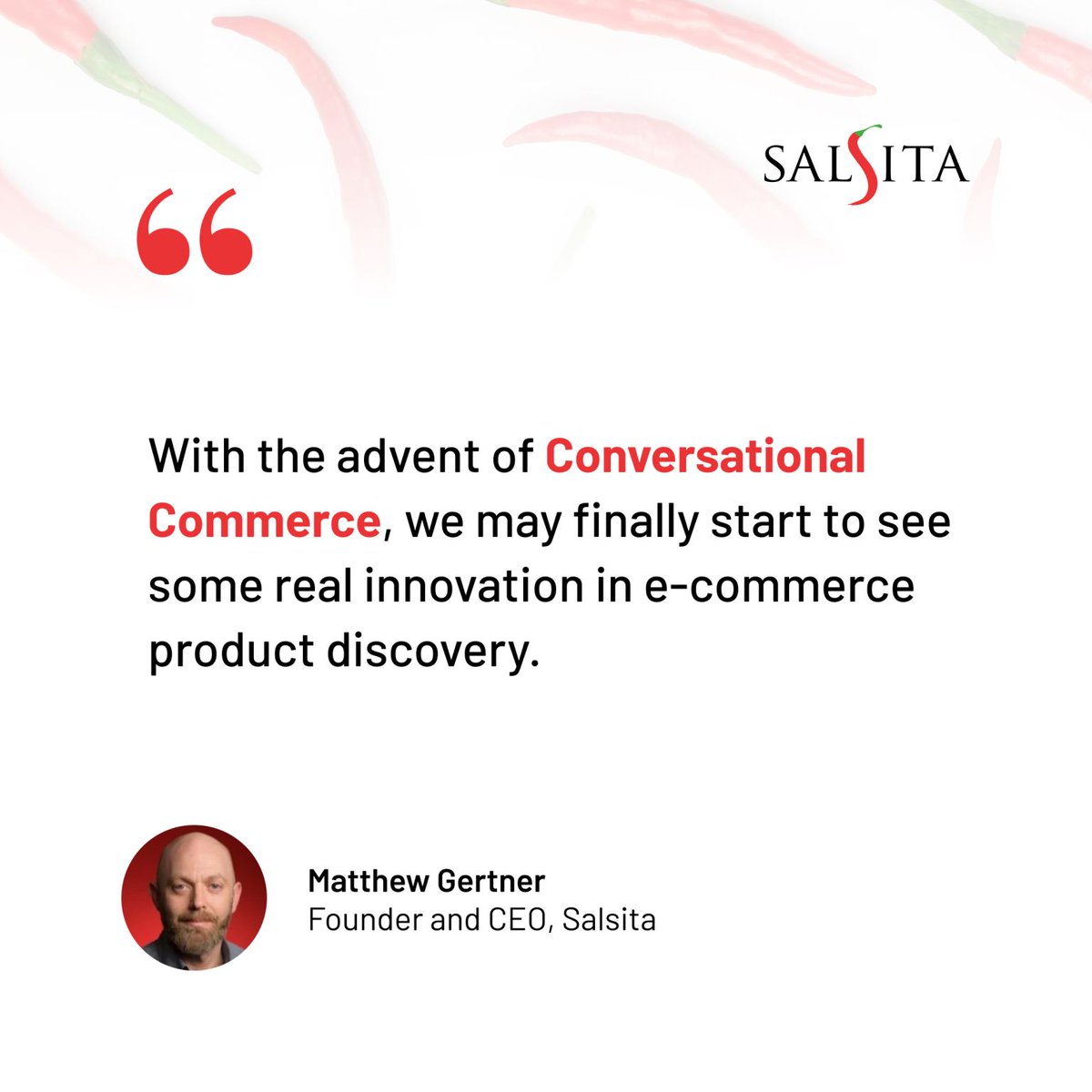 What's wrong with the typical e-commerce buying experience, and how can Conversational UI fix it? 🤔

According to Matthew Gertner, Founder and CEO of Salsita, the average e-shop hasn't evolved much in 25 years, just like the taxi industry before Uber.