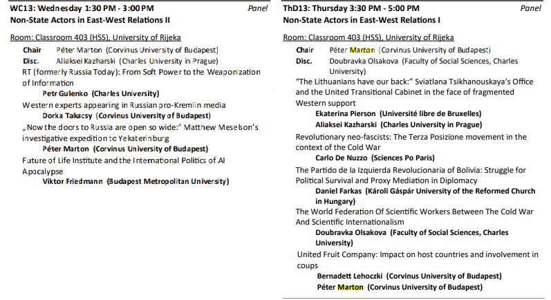 Peter Marton | Global Security & Strategy (@peter_pm_marton) on Twitter photo <a href="/GryThomasen/">Gry Thomasen</a> In fact, the next such event is tomorrow, since we are doing a double panel to cover a selection of nine chapters from the book, including ones by <a href="/mysliar/">Aliaksei Kazharski</a>, <a href="/PiersonLyzhina/">Ekaterina Pierson-Lyzhina</a>, <a href="/mr_friedmann/">Viktor Friedmann</a>, @carlodenuzzo90 and others. See the agenda of the two panels here. <a href="/GryThomasen/">Gry Thomasen</a> In fact, the next such event is tomorrow, since we are doing a double panel to cover a selection of nine chapters from the book, including ones by <a href="/mysliar/">Aliaksei Kazharski</a>, <a href="/PiersonLyzhina/">Ekaterina Pierson-Lyzhina</a>, <a href="/mr_friedmann/">Viktor Friedmann</a>, @carlodenuzzo90 and others. See the agenda of the two panels here.