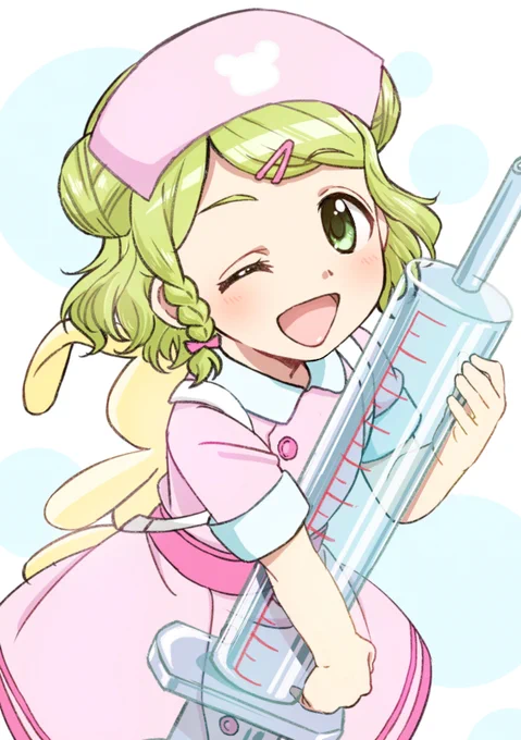 長時間の配信、お疲れ様でした～!かざちゃんの医療活動が可愛いくてカッコよかったです!僕もナースかざちゃん描きました～! #森中びじゅつかん #にじGTA 