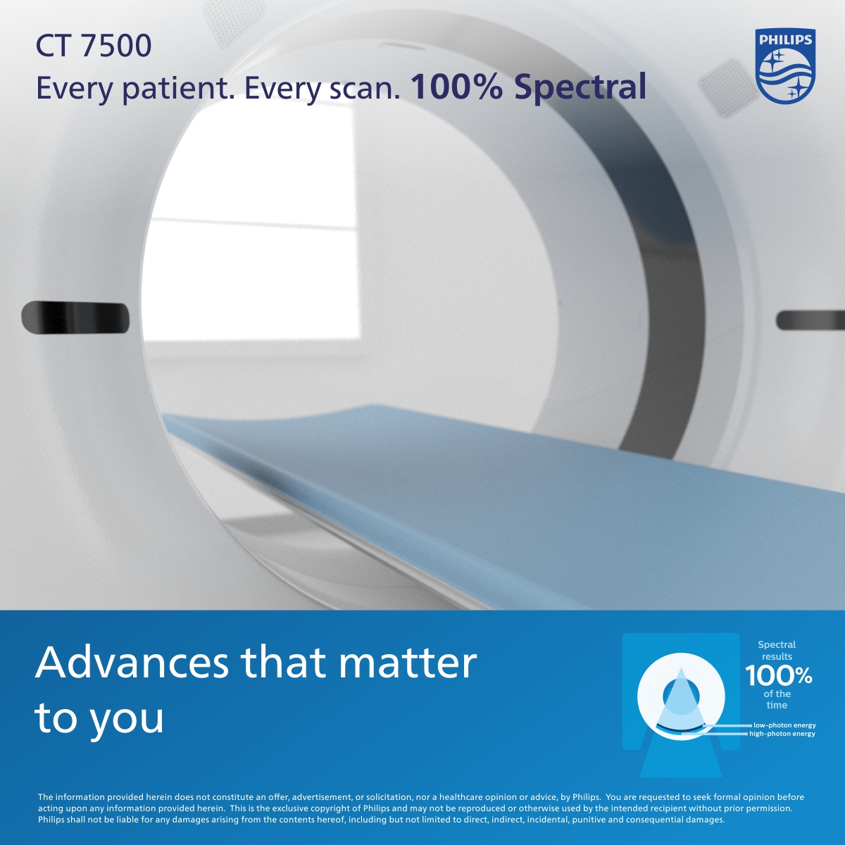Advances that are designed with everybody in mind.
Spectral CT 7500’s wide bore makes it easy for you to access patients and helps accommodate large patients and patient accessories. to.philips/6014g1JYk
#CT #ctscanner #ai #spectralCT #PhilipsSpectralCT #AlwaysOnSpectral