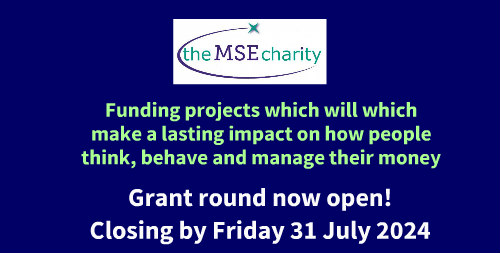 New Summer 2024 #Grants round now open, up to £10k #funding available for non-profits, take our new Eligibility Quiz👉forms.gle/KA7EbREs7KVscD… 
More details 👉 msecharity.com/how-to-apply/n…
Supported by <a href="/MoneySavingExp/">MoneySavingExpert</a>