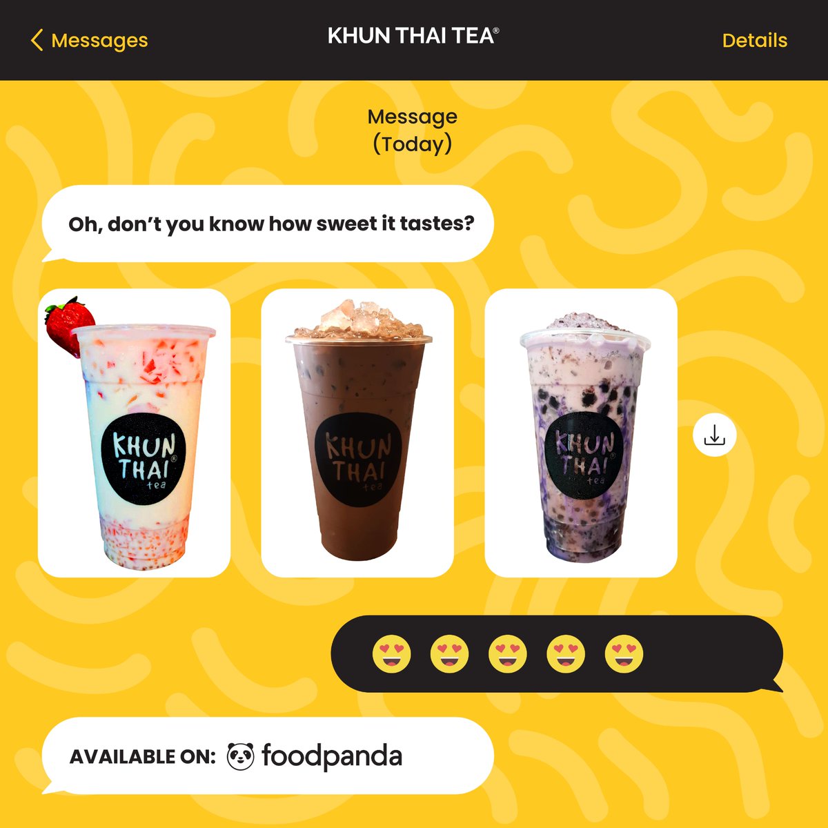 khunthaitea1's tweet photo. Oh, don’t you know how sweet it tastes? 🍯✨ Khun Thai Tea is your perfect blend of sweetness and delight in every sip. Indulge in the magic and let your taste buds dance with joy. 🍹💛 #khunthaiteaphilippines #khunthaitea #foodieph https://t.co/qR8BkiUlKn