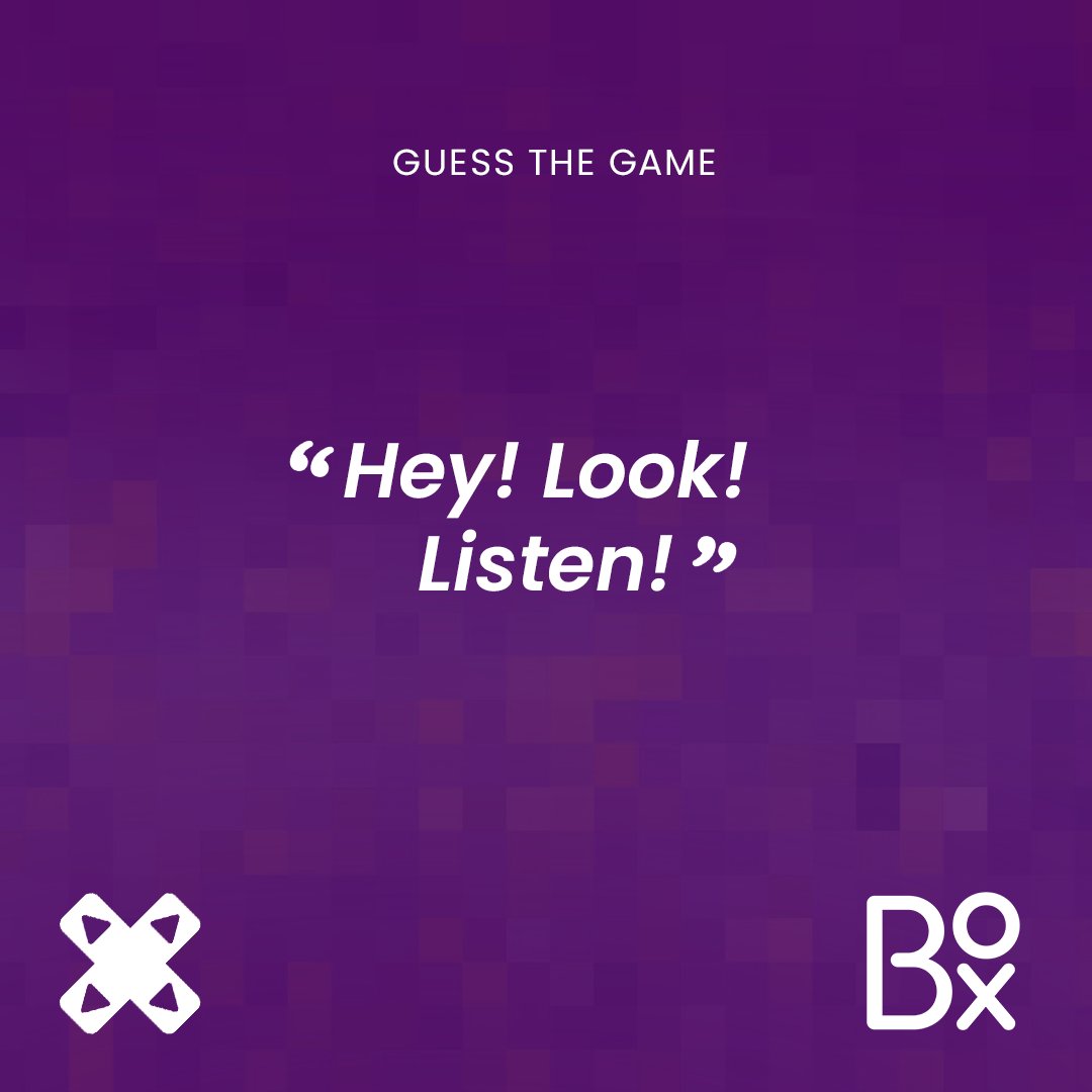 boxcouk's tweet photo. ๐คWe have another video game quote to guess for you!
Tell us in the comments what game we are looking for; your hint is this quote.
๐ฌHey! Look! Listen!
#guessthegame #wearebox #GamingCommunity #GamingLife #GamingChallenge https://t.co/n8YiU74UwJ