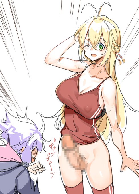 ykmkふたなりコッショリらくがき
生えてるmkちゃん注意! 