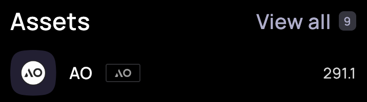 Accumulating $AO by holding $AR

21m supply, 100% to the community