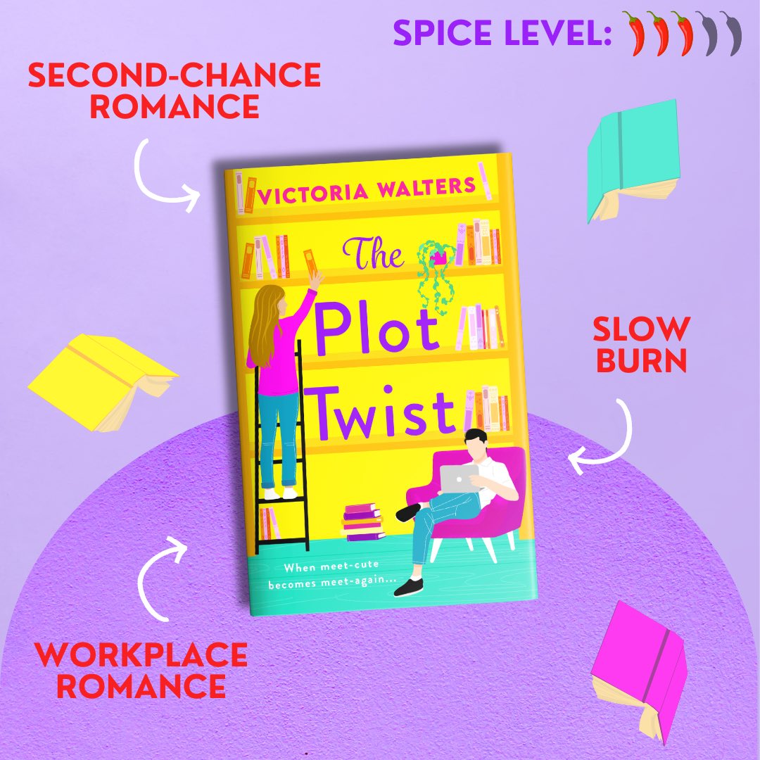 It’s publication day! The Plot Twist, a second chance romance, is out now eBook, paperback and audio! What happens when you find out your new boss is your ex-boyfriend? If you’re looking for a swoony summer read, grab a copy today here: mybook.to/theplottwistne… 💛💜