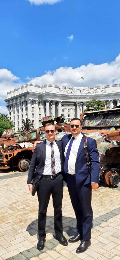 There is a visit, &amp; there is THE visit. Proud to share snapshots from yday's mtngs in #Kyiv, #Ukraine, a nation steadfast in its fight for freedom. It's been my third time accompanying the Speaker of the #Lithuania|n parliament on a visit here since the start of the invasion.