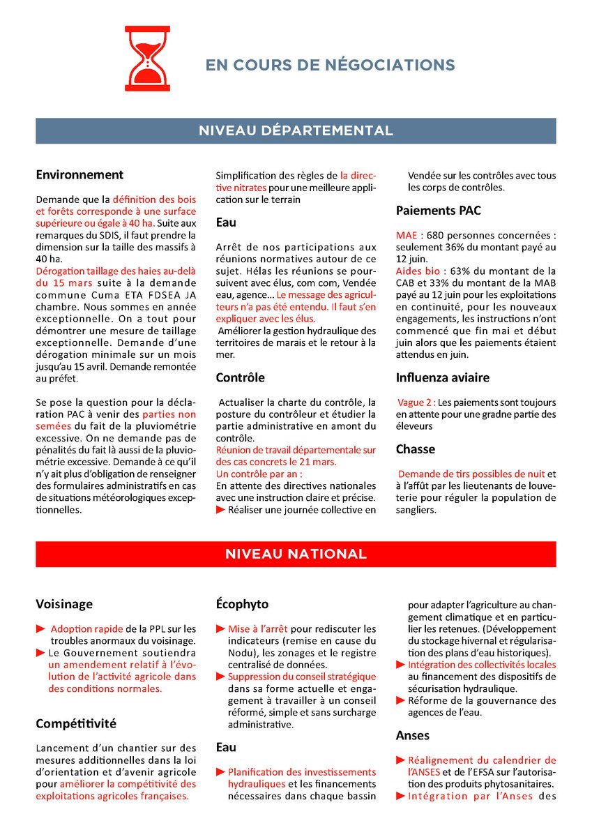 #Legislatives2024 𝐑𝐞𝐭𝐫𝐨𝐮𝐯𝐞𝐳 𝐢𝐜𝐢 𝐥𝐞𝐬 𝐩𝐫𝐨𝐩𝐨𝐬𝐢𝐭𝐢𝐨𝐧𝐬 de la #FDSEAVendée et de <a href="/JAVendee/">JA de Vendée</a> et les dossiers agricoles toujours en cours de négociation #OnNeLacheRien 
drive.google.com/file/d/1g8AnEg… ⤵️
