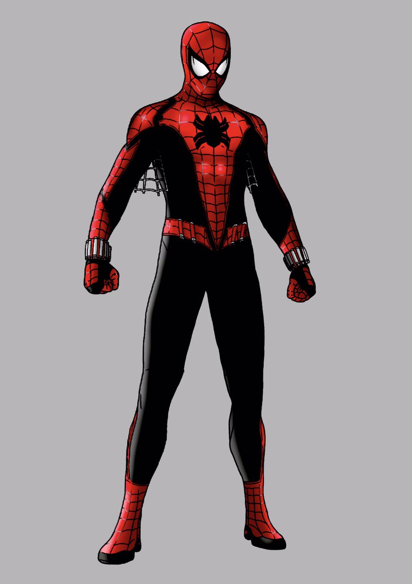 JrdWilliams's tweet photo. Not done much drawing lately but I'm trying to get back at it, done this on my phone based of my Spiderman redesign, this time giving it a different logo and much cleaner design. #ProjectSpider https://t.co/8hQEbqlYlG