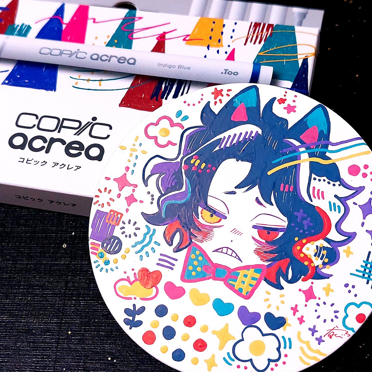 デコアーティスト♡教材セット！値下げ！！ 4セット全部使ってみた🙌 どのセットも可愛い色の組み合わせで描いて