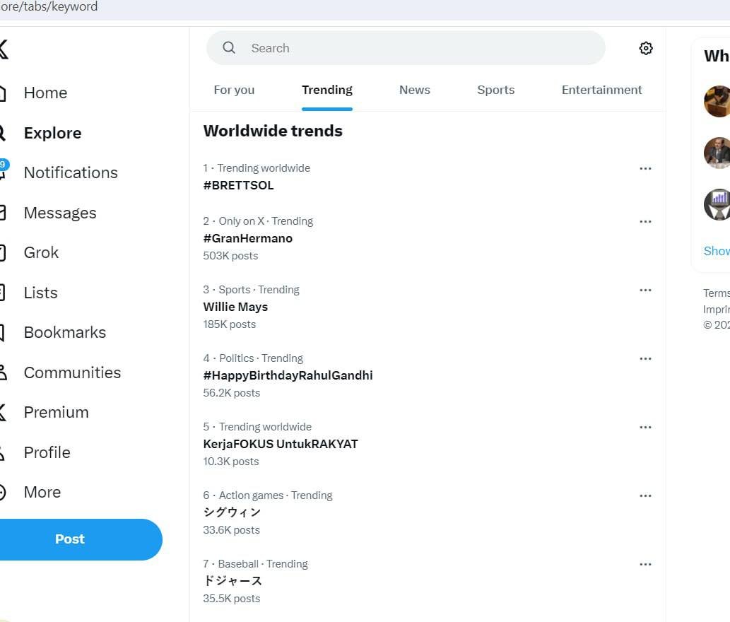 TWITTER TRENDING WORLDWIDE 🌎 $BRETT ON SOL