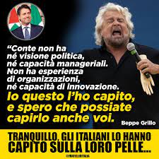 sergioalesi's tweet photo. #contenonconta ...Grillo lo ha creato dal nulla nonostante una pessima valutazione...ora lo butta nella spazzatura ripetendo le stesse parole... https://t.co/IYupjbOwGJ