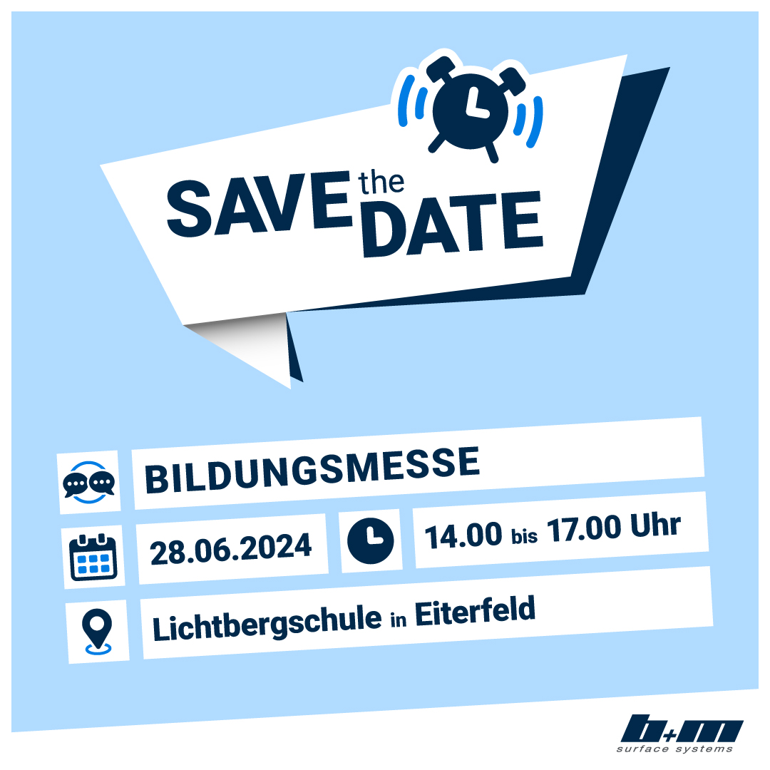 Wir freuen uns auf euch #lichtbergschuleeiterfeld 😊 #savethedate #ausbildung #karriere #bmsurfacesystems #bmsystems