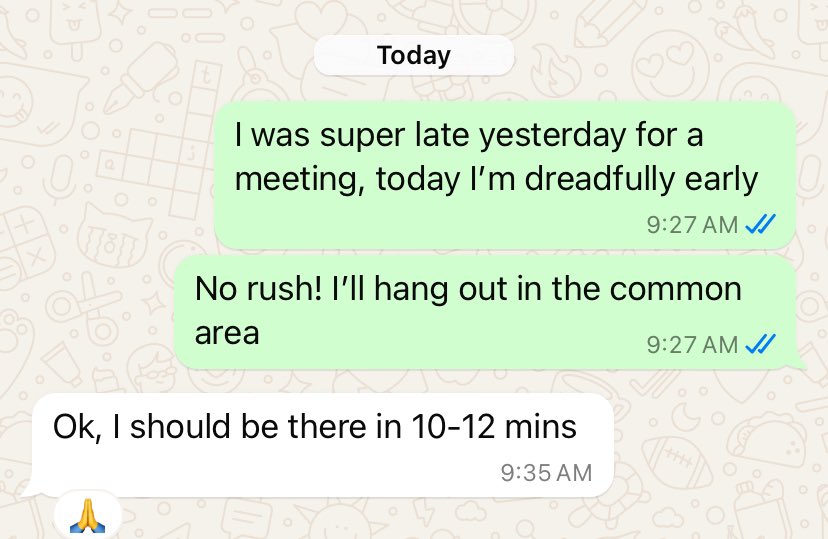 Bangalore - where I’m on time, on average.