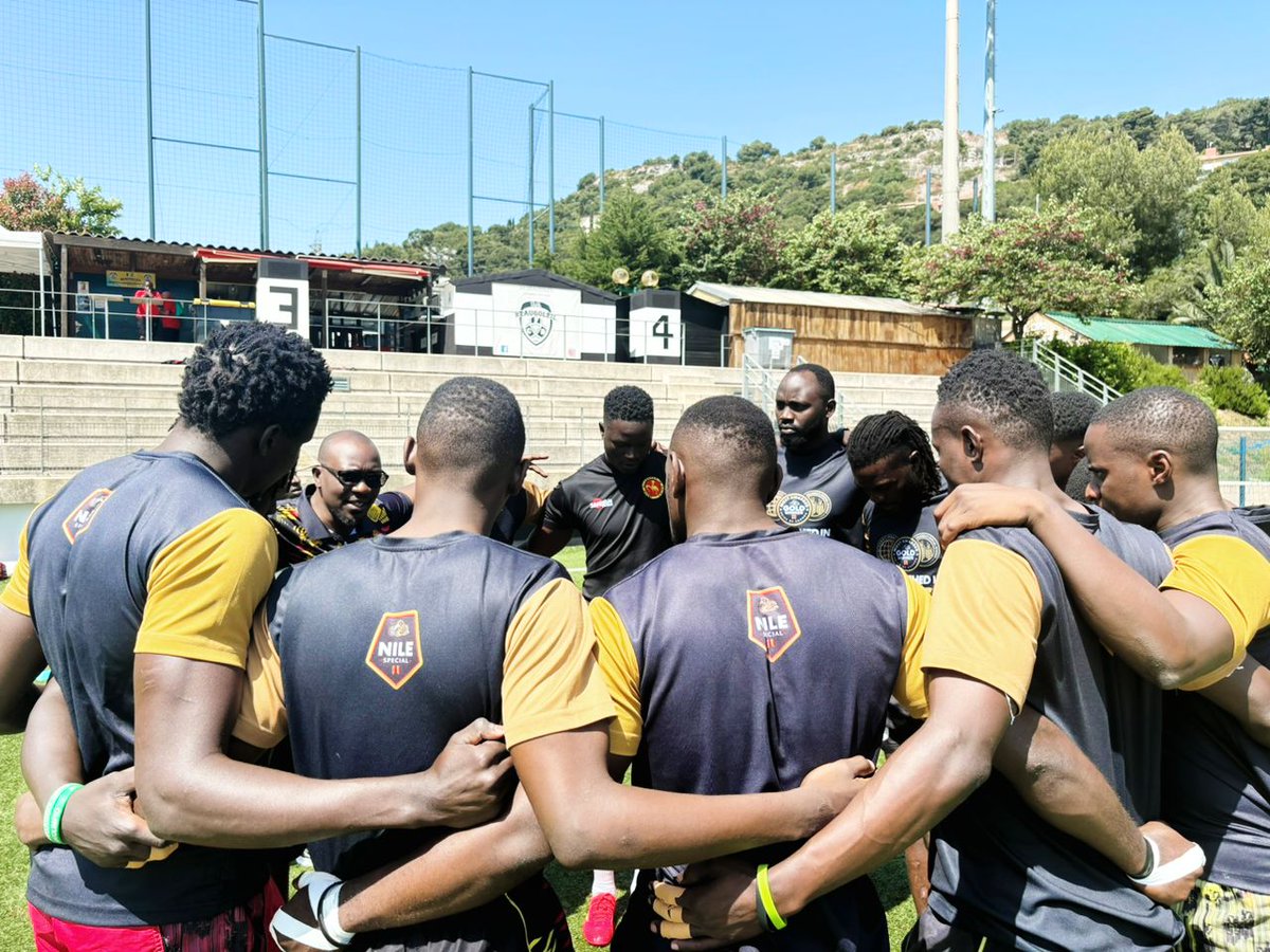 UgandaRugby's tweet photo. Rugby Cranes Training Session in Monaco ahead of the Repechage Sevens this weekend. 

"With all players in we have been able to gel in well and acclamatization as a team is positive. We look forward to playing our best this season" skipper Ian Munyani revealed during training.

#NileSpecialRugby