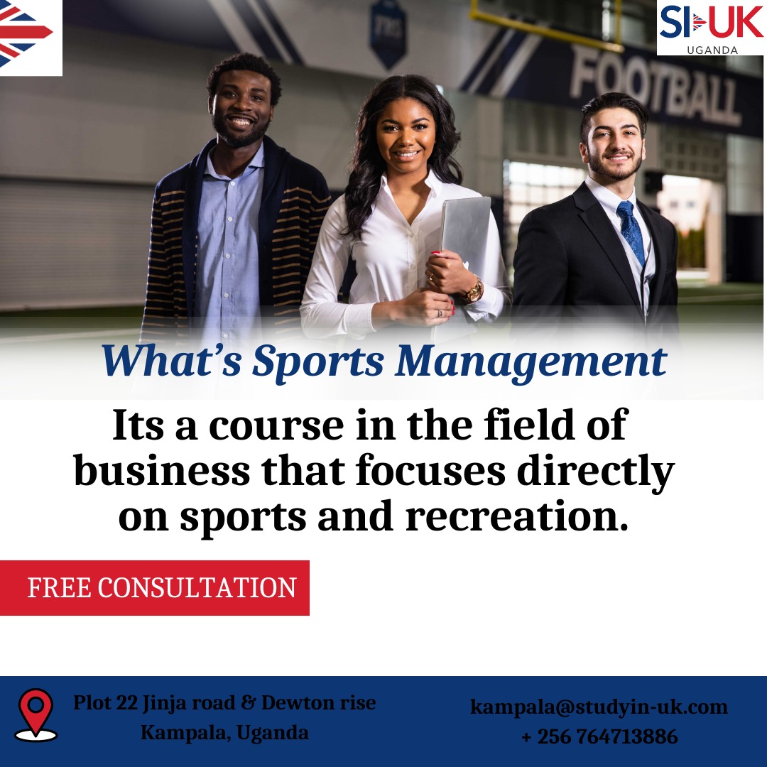 si_ukuganda's tweet photo. Be part of your dream team and earn from it by pursuing a sports management course. 

Contact us today 📞

#sports #management #campuslife #UKCollege #EducationInUK #degree #diploma #UKUniversity https://t.co/znOJ74XBKZ