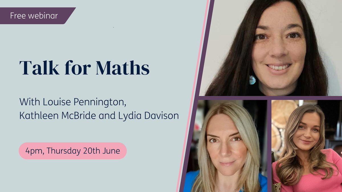 Oxford Primary (@oupprimary) on Twitter photo There’s still time to book onto tomorrow’s free webinar with <a href="/pdLouiseP/">Louise Pennington FCCT (She/Her)</a>, <a href="/DavisonMiss/">Lydia Davison</a> and <a href="/kathleenvoice21/">Kathleen McBride</a> on oracy and talk for Maths.
Find out more and book your place 👇
ow.ly/tUiU50SaIx2 There’s still time to book onto tomorrow’s free webinar with <a href="/pdLouiseP/">Louise Pennington FCCT (She/Her)</a>, <a href="/DavisonMiss/">Lydia Davison</a> and <a href="/kathleenvoice21/">Kathleen McBride</a> on oracy and talk for Maths.
Find out more and book your place 👇
ow.ly/tUiU50SaIx2