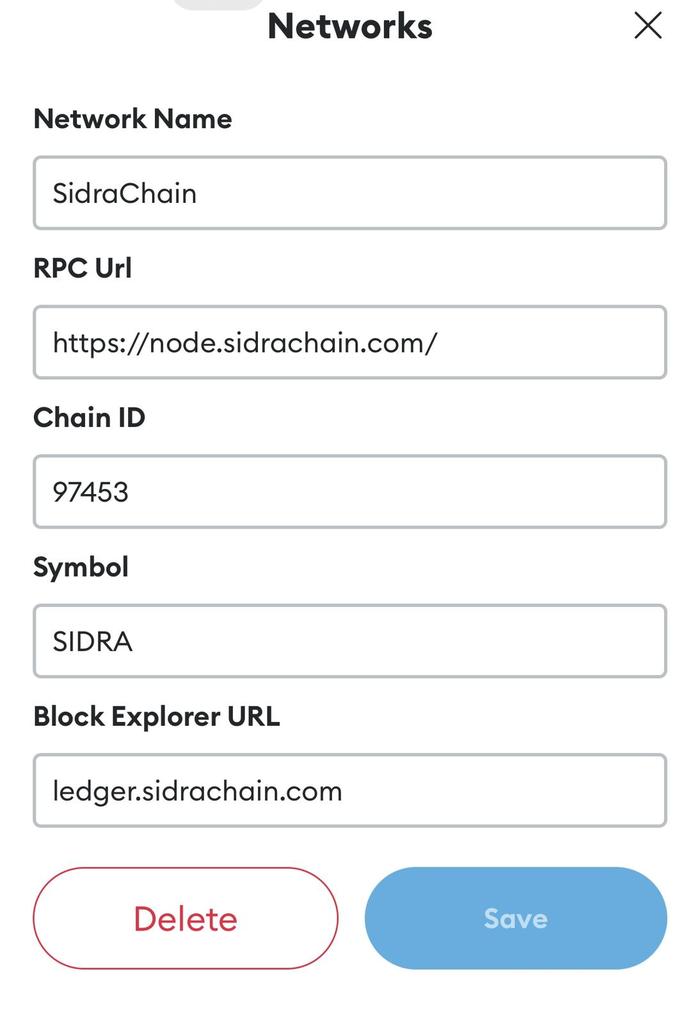 🌟 BREAKING NEWS 🌟

📣 Now You Can Add #SidraChain in Metamask Wallet 🔥🚀

be patients Sidra Bank will not disappoint you 🔥

$LINGO <a href="/Lingocoins/">Lingo</a> @TURNUPDOTXYZ
#IYKYK #Sidrabank #SidraCoin #SidraBankNews #SidraFamily #NinjaCrypto66 #Sidrabank